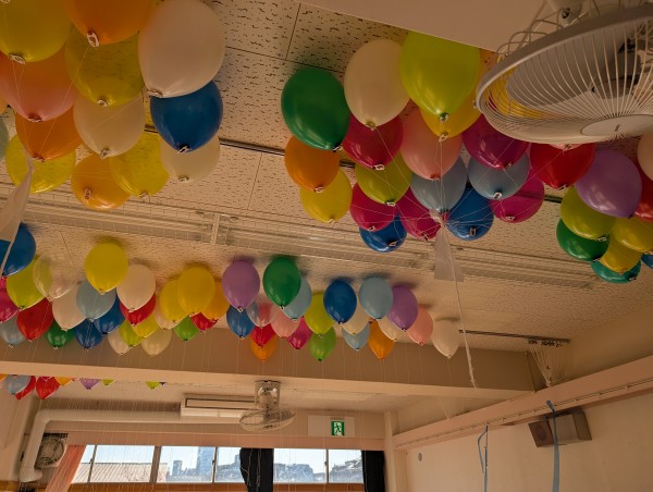 １２月１月もバルーンリリース１０校実施しました